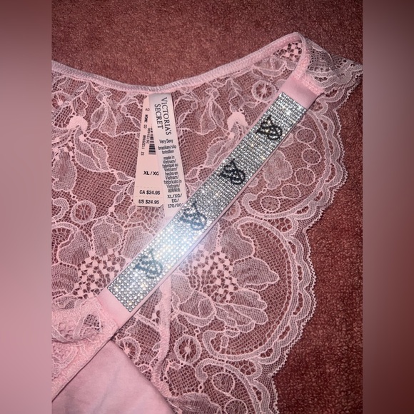 Victoria’s Secret VERY SEXY Bombshell Shine Chain Strap Brazilian Panty XLARGE - Picture 4 of 8